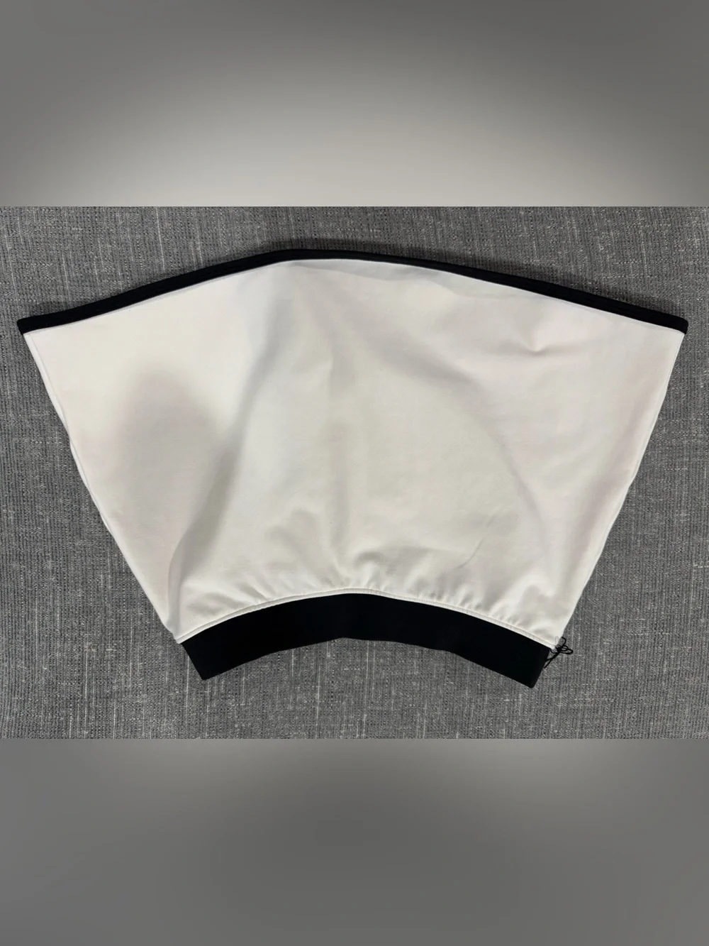 Airbrush streamlined skirt ivory/black